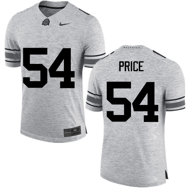 Men Ohio State Buckeyes #54 Billy Price College Football Jerseys Game-Gray